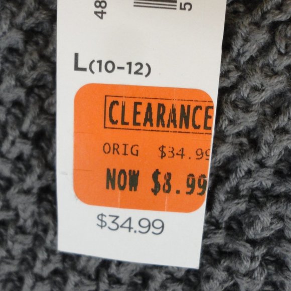 Old Navy Textured Sleeve Crew-Neck Gray Boys NWT - Picture 9 of 11